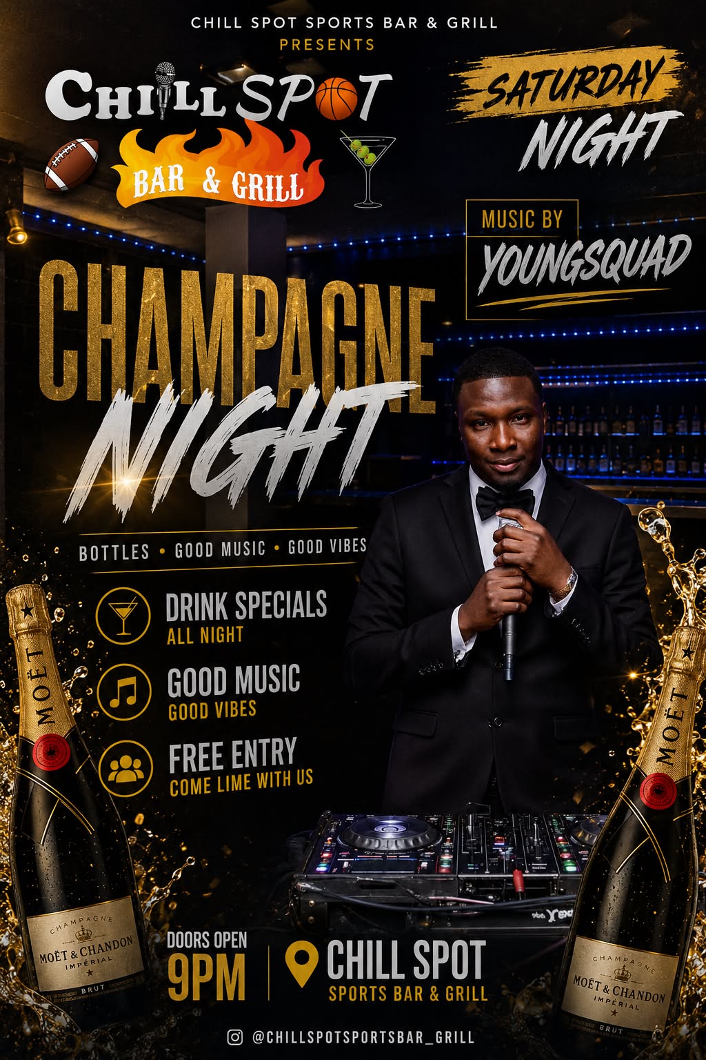 Champagne Night flyer